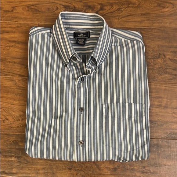 Men’s Dockers Cotton No Wrinkle Button Down Shirt w/Pinstripes, Sz. L 16/16 1/2. - Picture 7 of 7